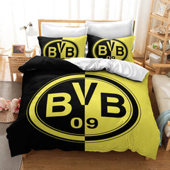 2025 NEW Borussia Dortmund Football Club Bedding Set Quilt Duvet Covers Bedding Sets Without Filler