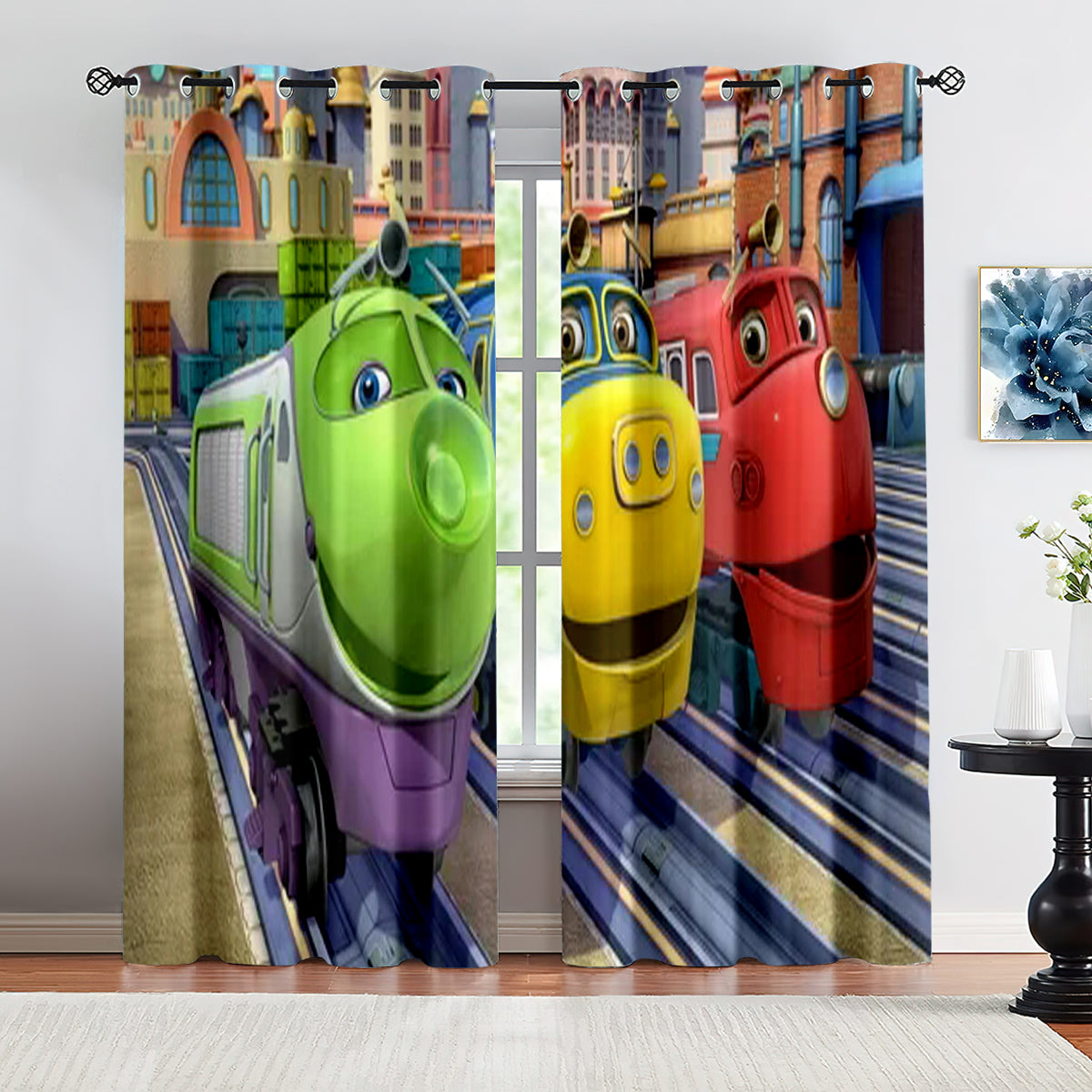 Chuggington  Blackout Curtains Drapes For Window Treatment Set