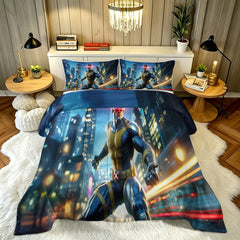 Marvel Rivals Cyclops Comforter Pillowcase Sets Blanket All Season Reversible Quilted Duvet