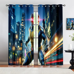 Marvel Rivals Cyclops Blackout Curtains Drapes For Window Treatment Set