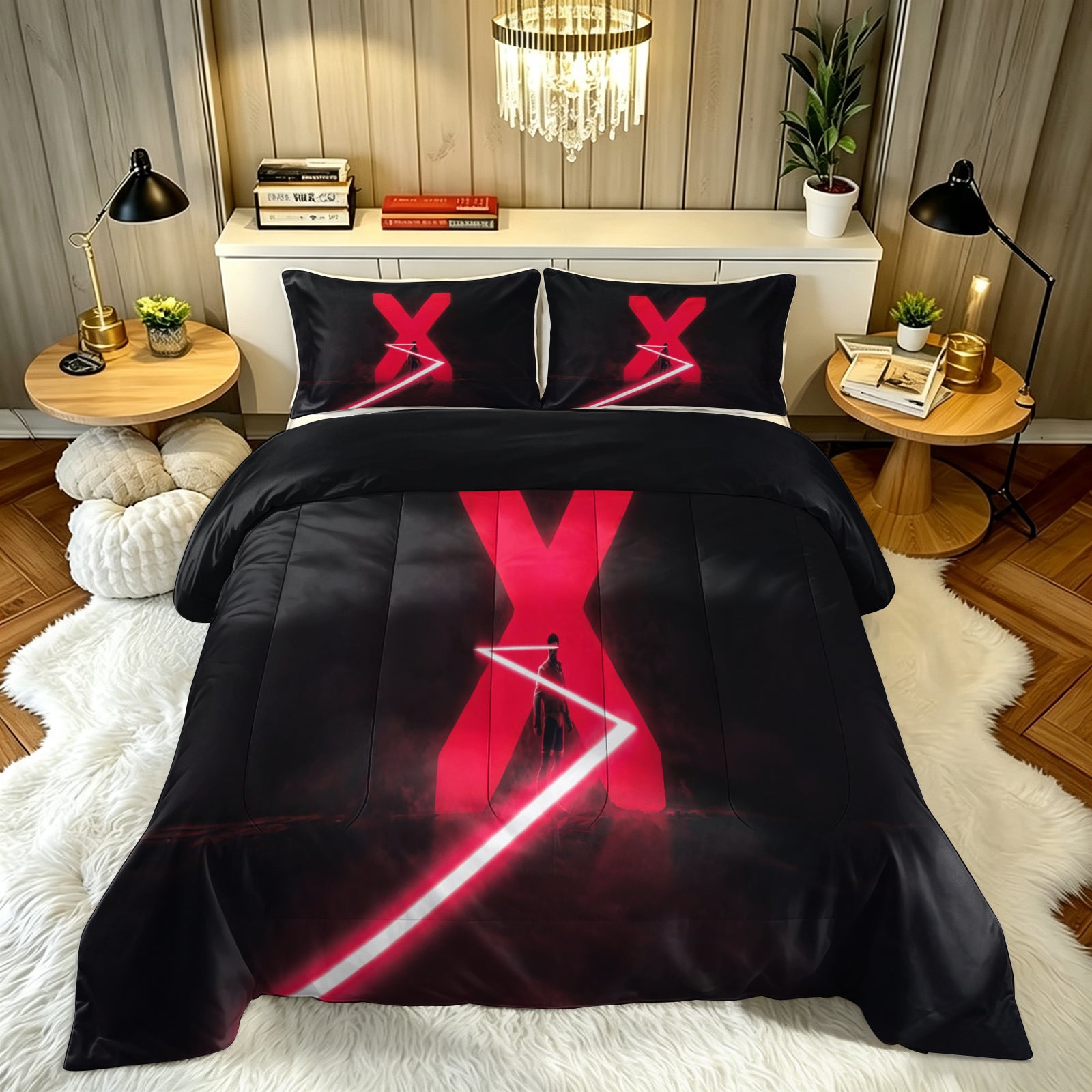 Marvel Rivals Cyclops Comforter Pillowcase Sets Blanket All Season Reversible Quilted Duvet