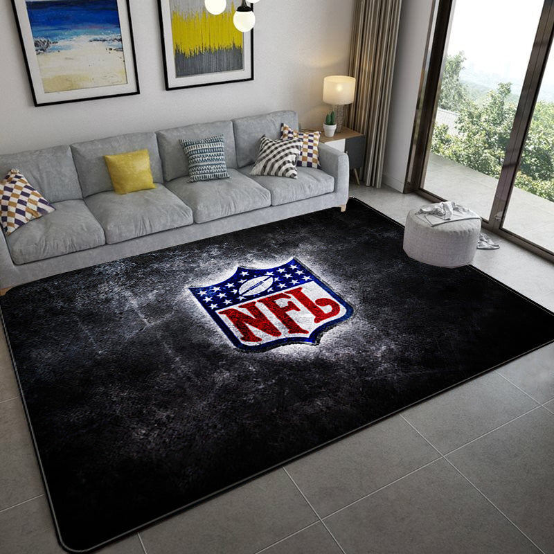 Football Team Logo Rugby Carpet Living Room Bedroom Mats Kitchen Bathroom Rugs