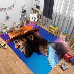 Lakers LeBron Raymone James Basketball Carpet Living Room Bedroom Mats Kitchen Bathroom Rugs