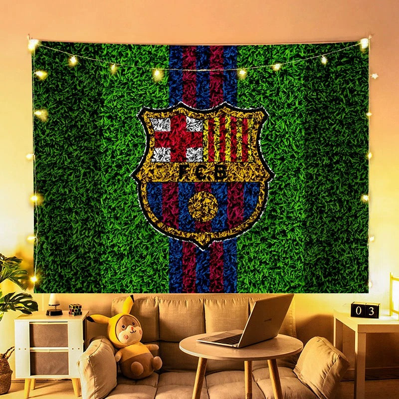 2025 New Barcelona Football Club Wall Decor Hanging Tapestry Home Bedroom Living Room Decoration Wall Decor