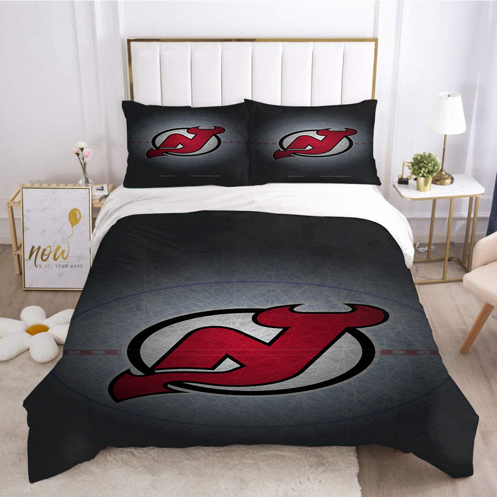 New Jersey Hockey League #2 3D Printed Duvet Cover Quilt Cover Pillowcase Bedding Set Bed Linen Home Decor