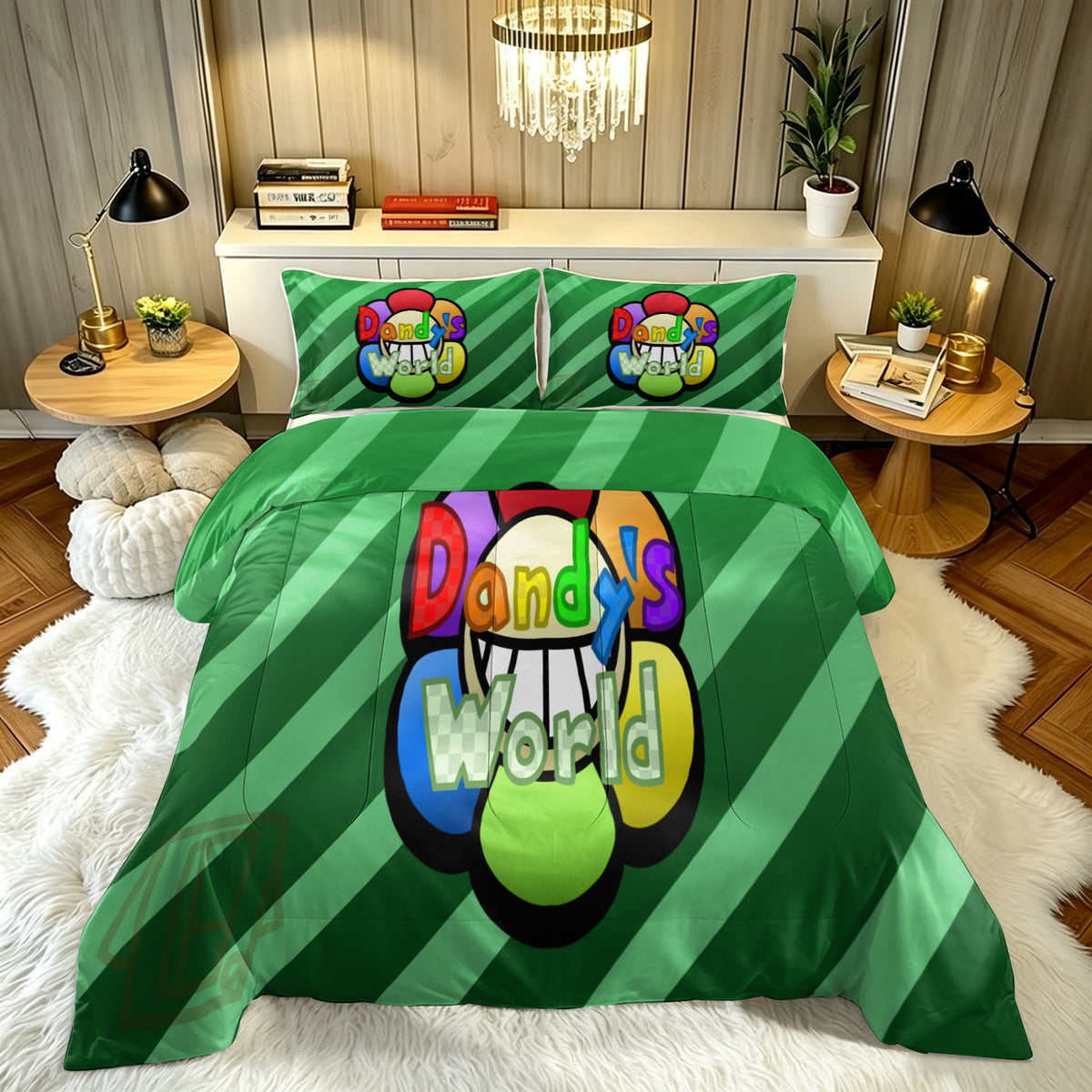 Dandy's World Comforter Pillowcase Sets Blanket All Season Reversible Quilted Duvet