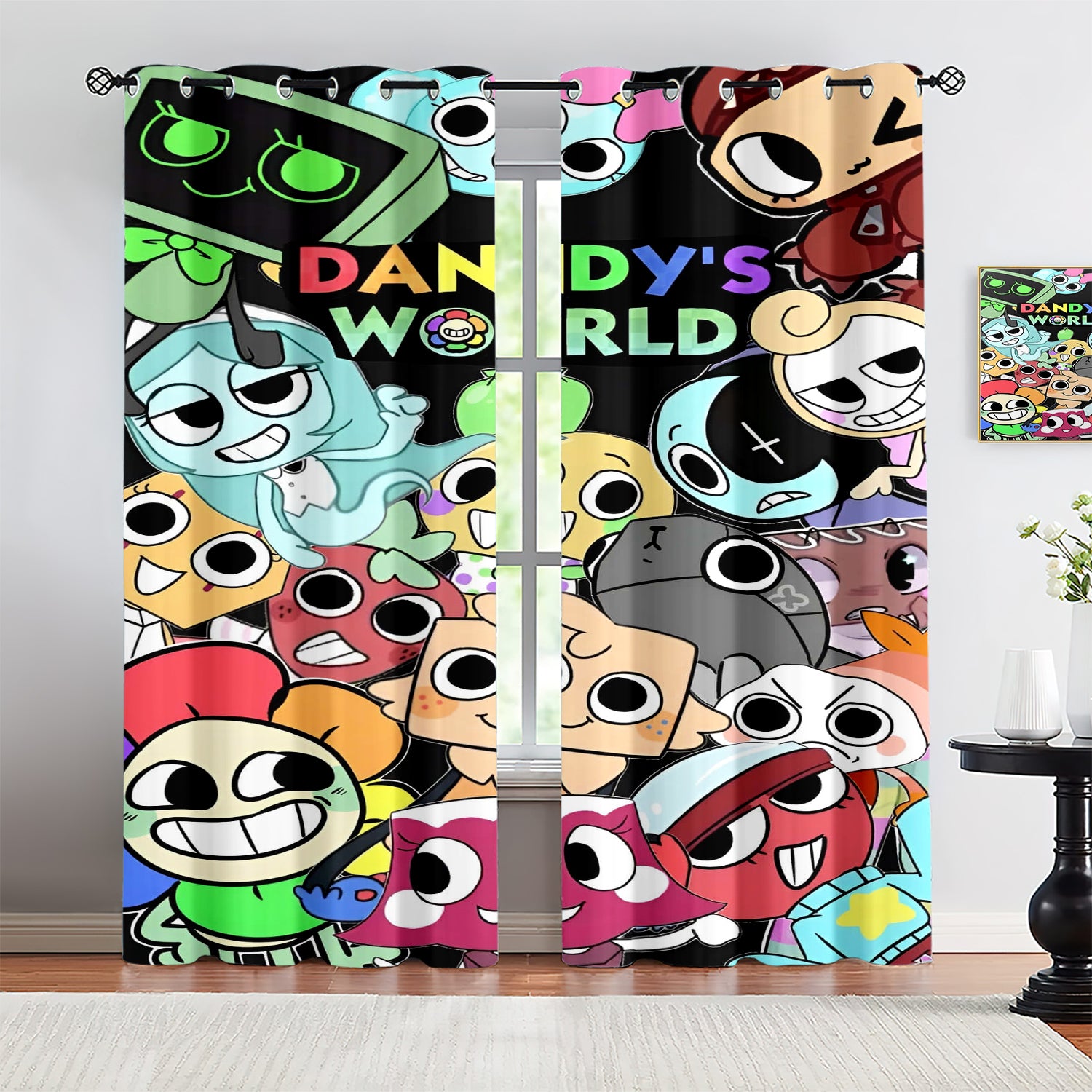 Dandy's World Blackout Curtains Drapes For Window Treatment Set