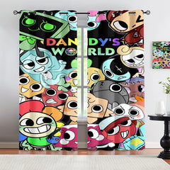 Dandy's World Blackout Curtains Drapes For Window Treatment Set