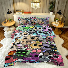 Dandy's World Comforter Pillowcase Sets Blanket All Season Reversible Quilted Duvet