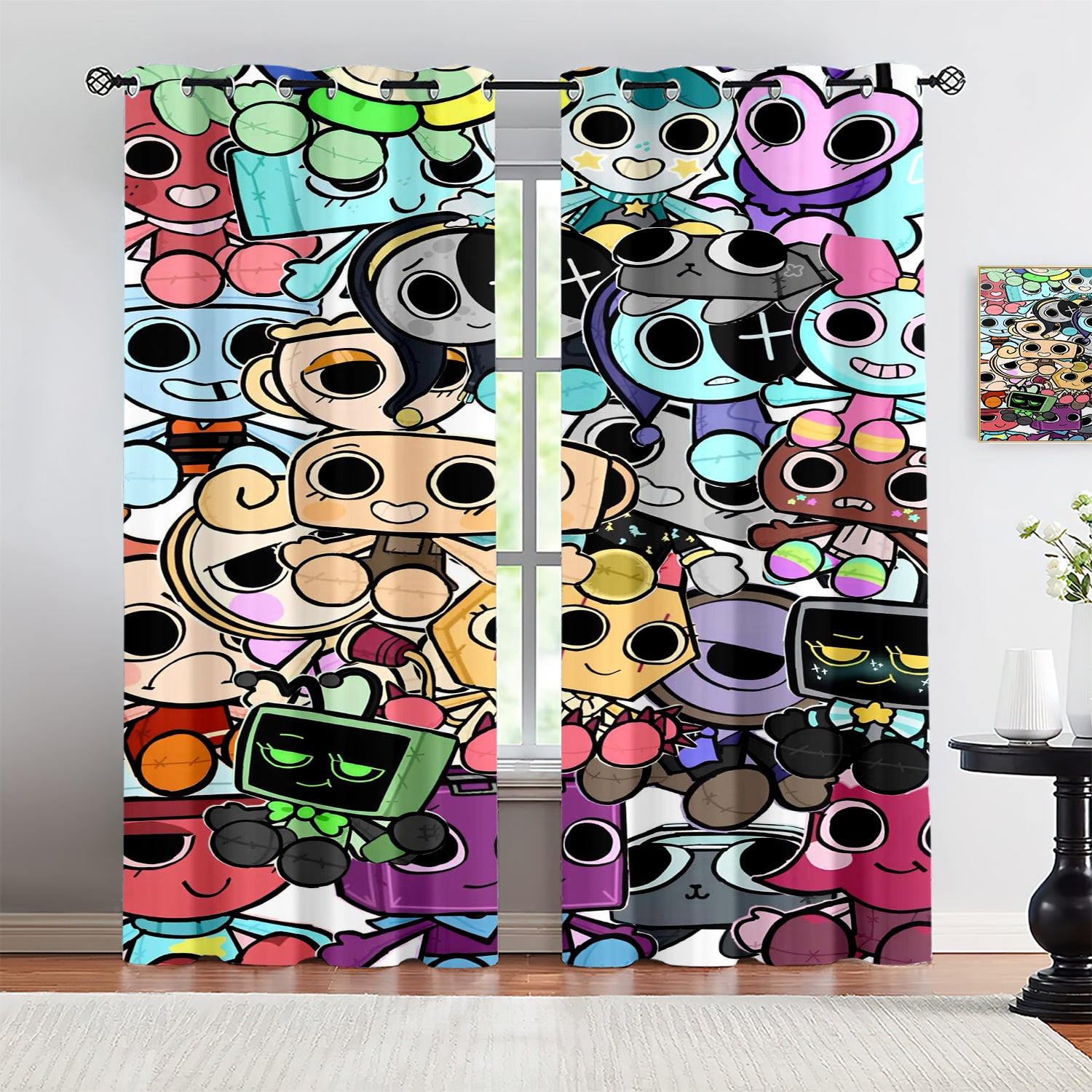 Dandy's World Blackout Curtains Drapes For Window Treatment Set