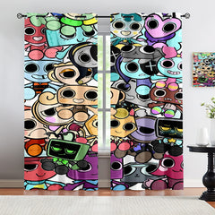 Dandy's World Blackout Curtains Drapes For Window Treatment Set