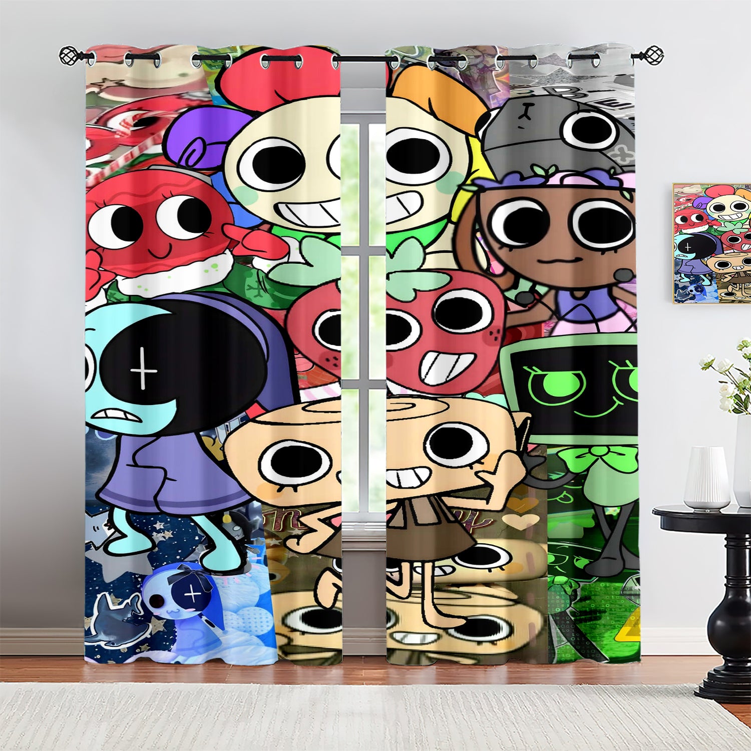 Dandy's World Blackout Curtains Drapes For Window Treatment Set