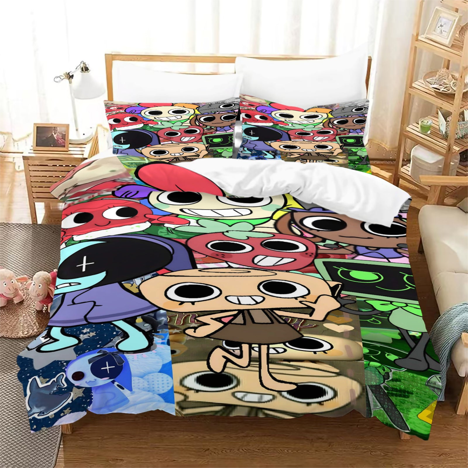 Dandy's World Duvet Cover Quilt Case Pillowcase Bedding Set Without Filler