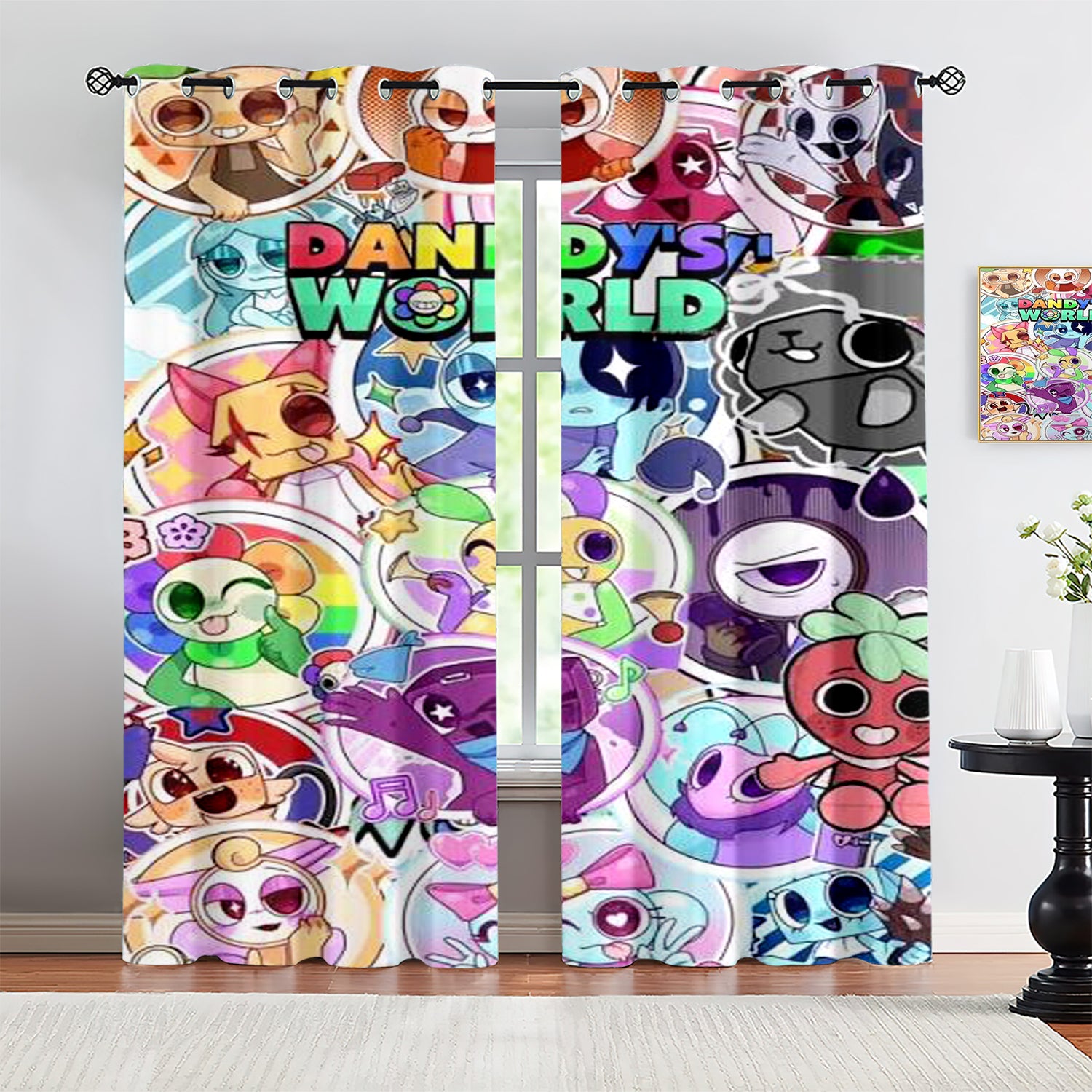 Dandy's World Blackout Curtains Drapes For Window Treatment Set