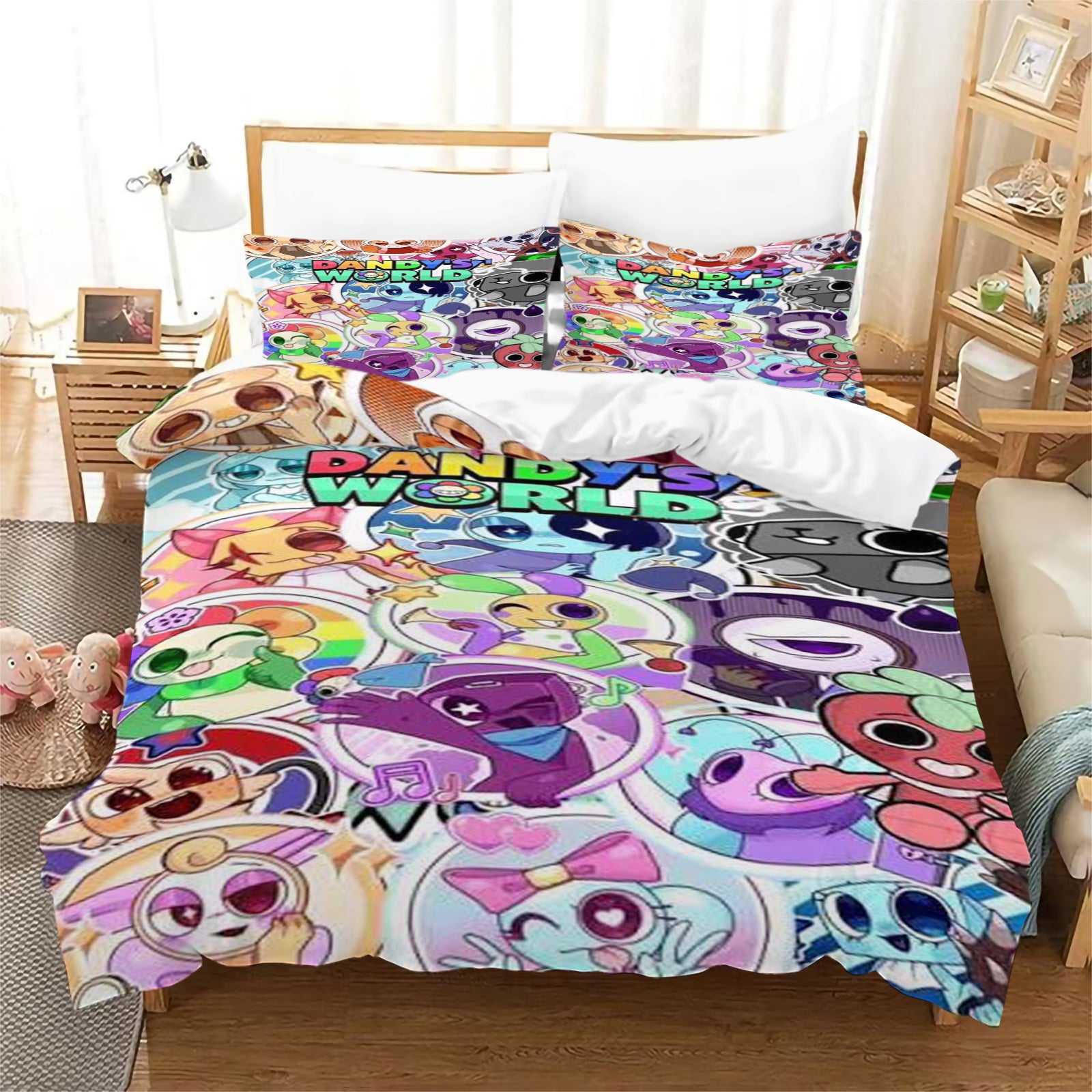 Dandy's World Duvet Cover Quilt Case Pillowcase Bedding Set Without Filler