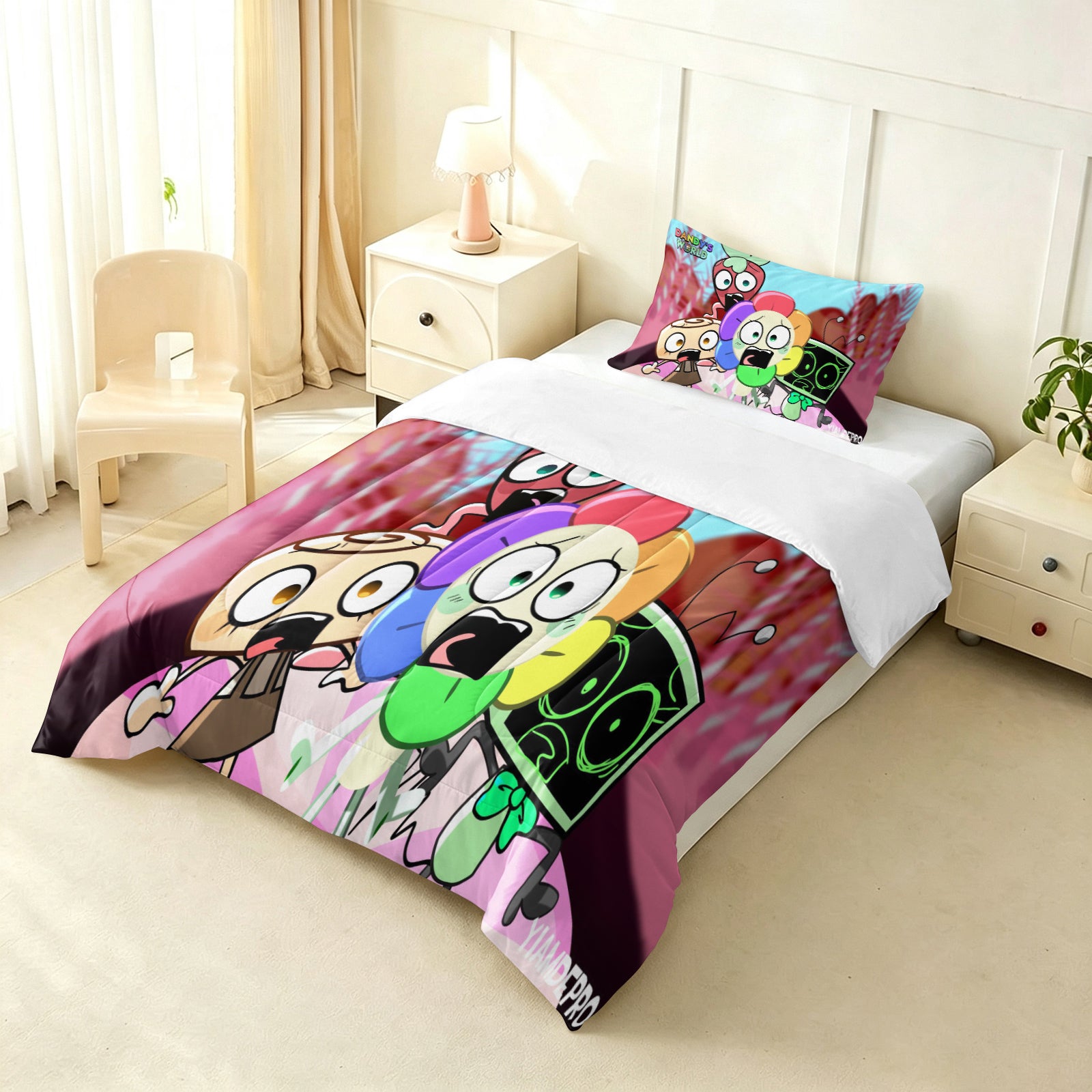 Dandy's World Comforter Pillowcase Sets Blanket All Season Reversible Quilted Duvet