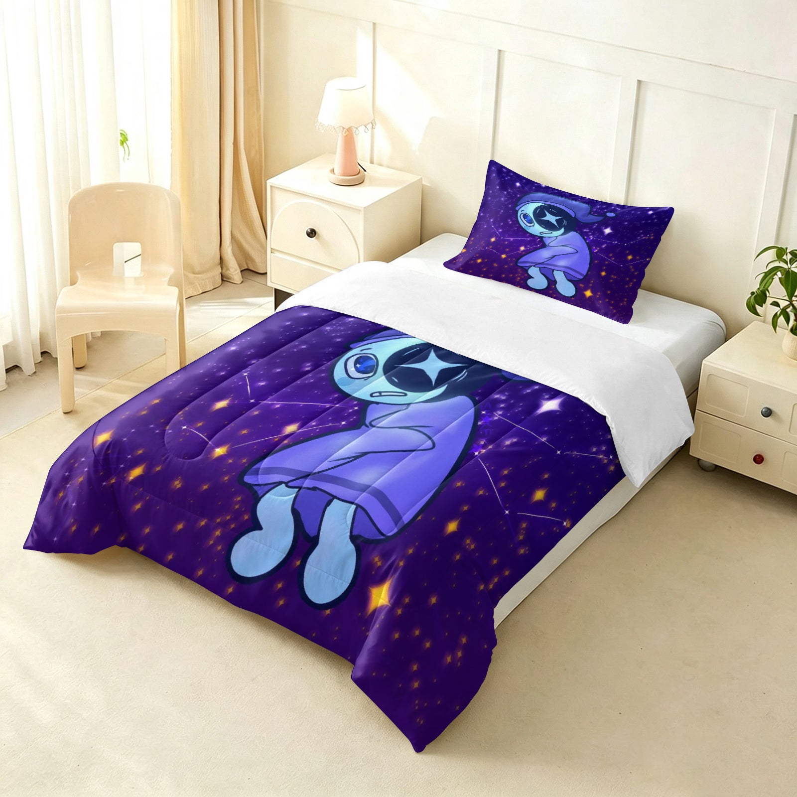 Dandy's World Comforter Pillowcase Sets Blanket All Season Reversible Quilted Duvet