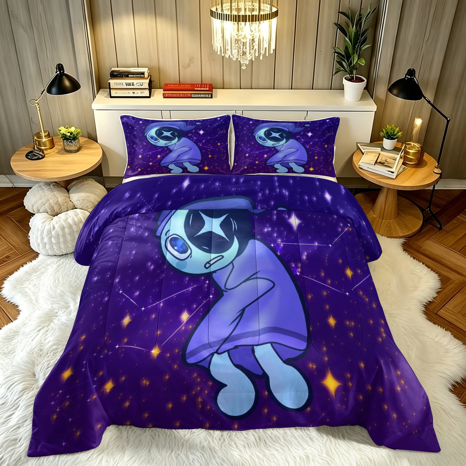 Dandy's World Comforter Pillowcase Sets Blanket All Season Reversible Quilted Duvet