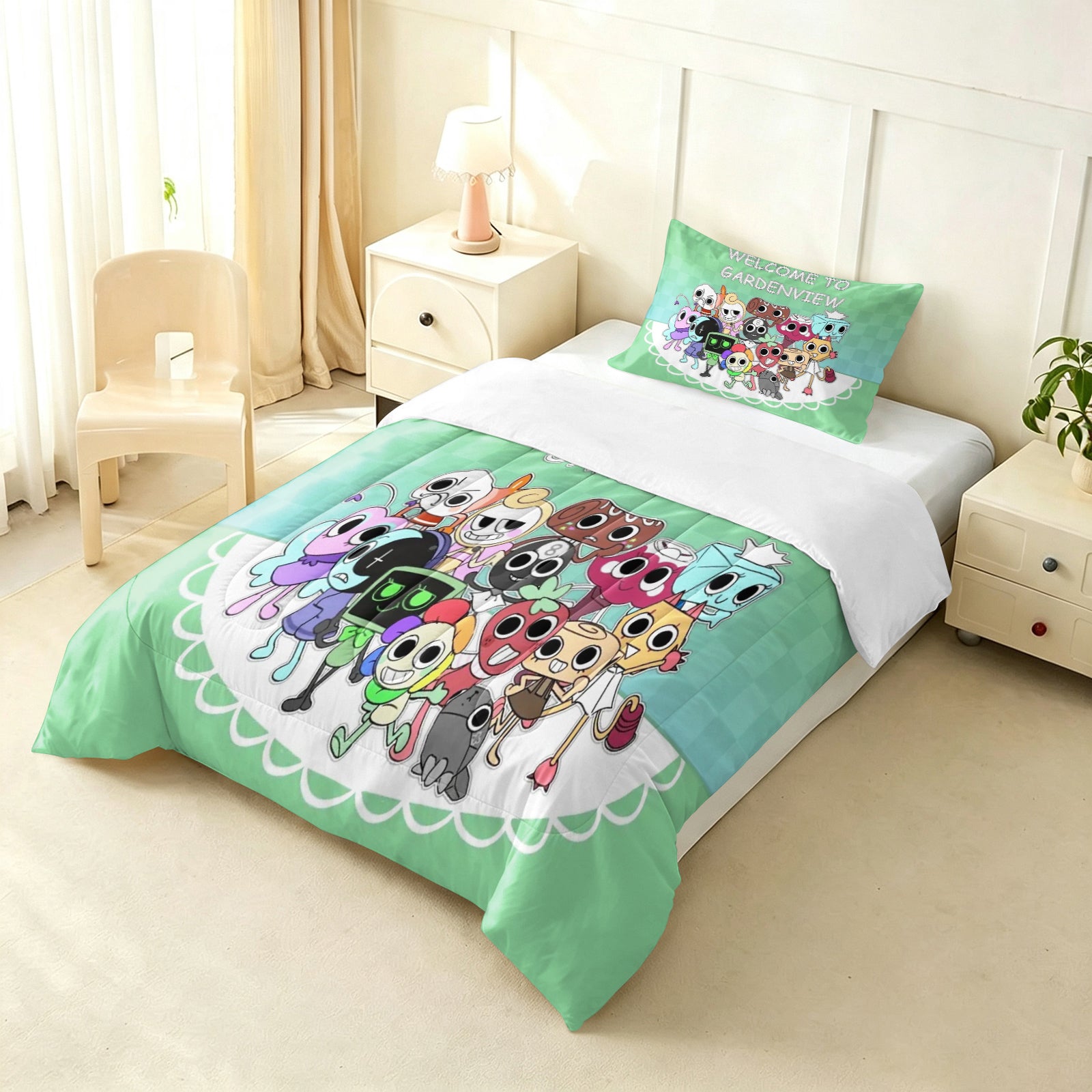 Dandy's World Comforter Pillowcase Sets Blanket All Season Reversible Quilted Duvet