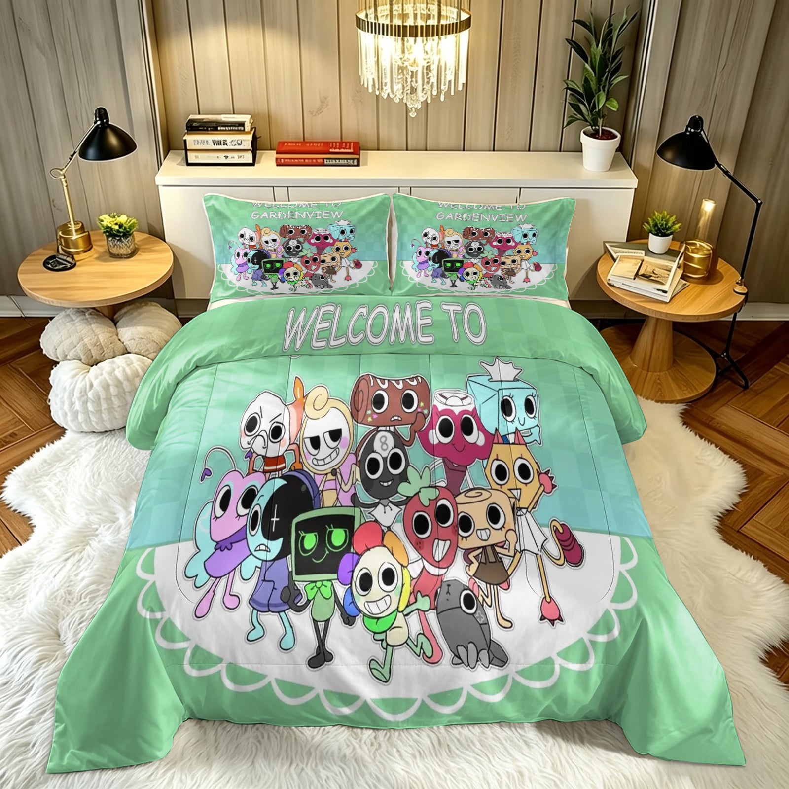 Dandy's World Comforter Pillowcase Sets Blanket All Season Reversible Quilted Duvet