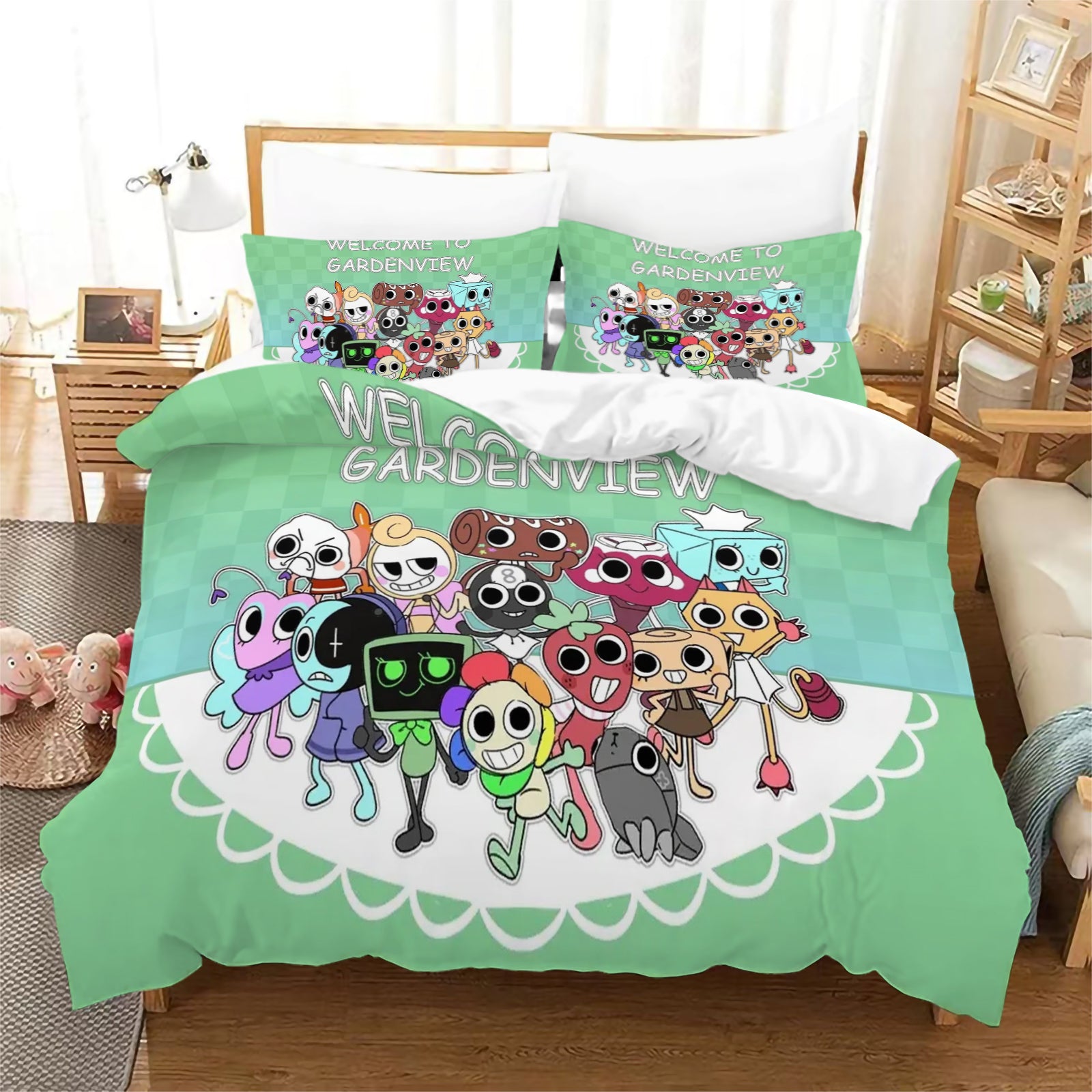 Dandy's World Duvet Cover Quilt Case Pillowcase Bedding Set Without Filler