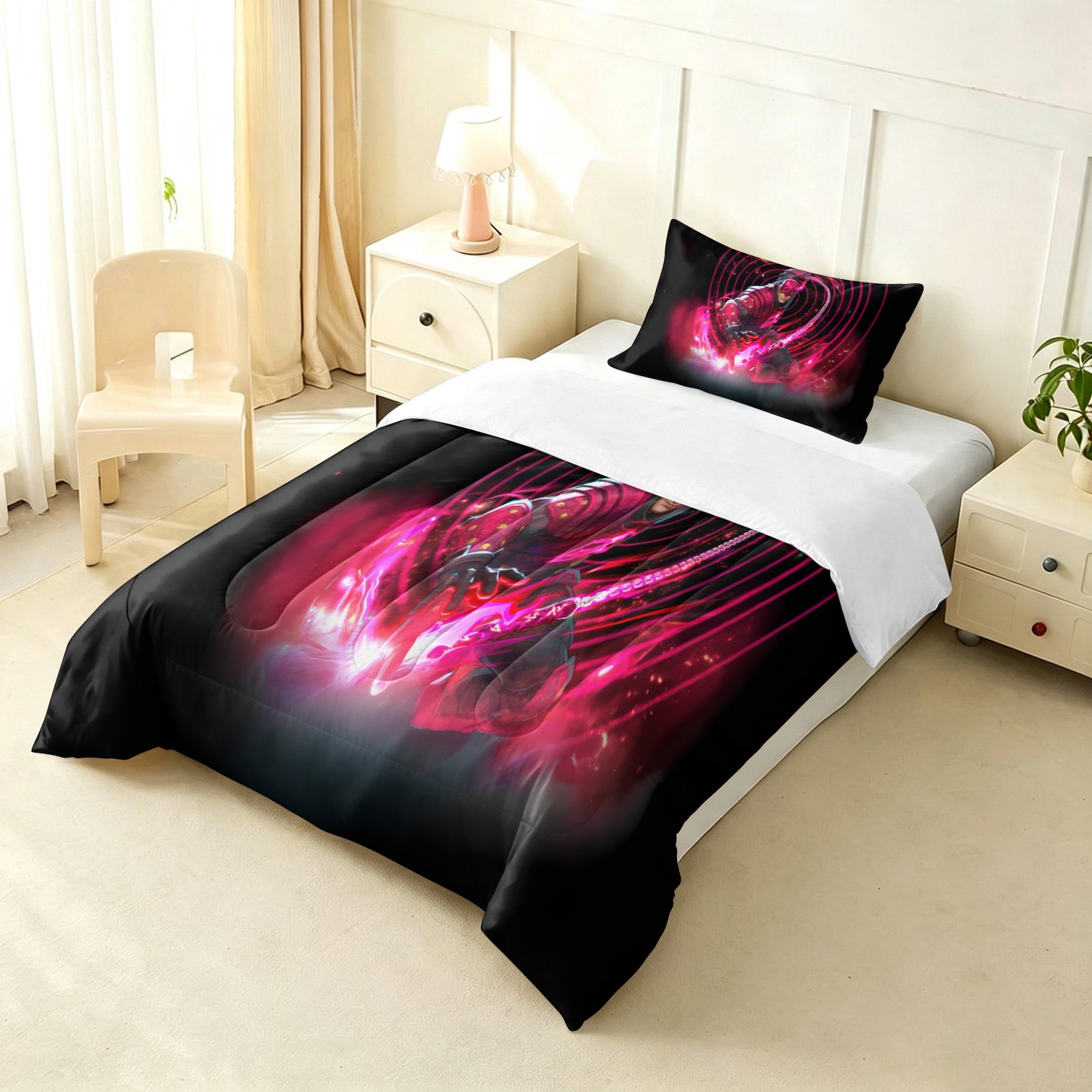 ‌Marvel Rivals Daredevil Comforter Pillowcase Sets Blanket All Season Reversible Quilted Duvet