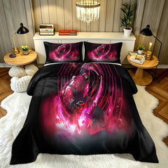 ‌Marvel Rivals Daredevil Comforter Pillowcase Sets Blanket All Season Reversible Quilted Duvet