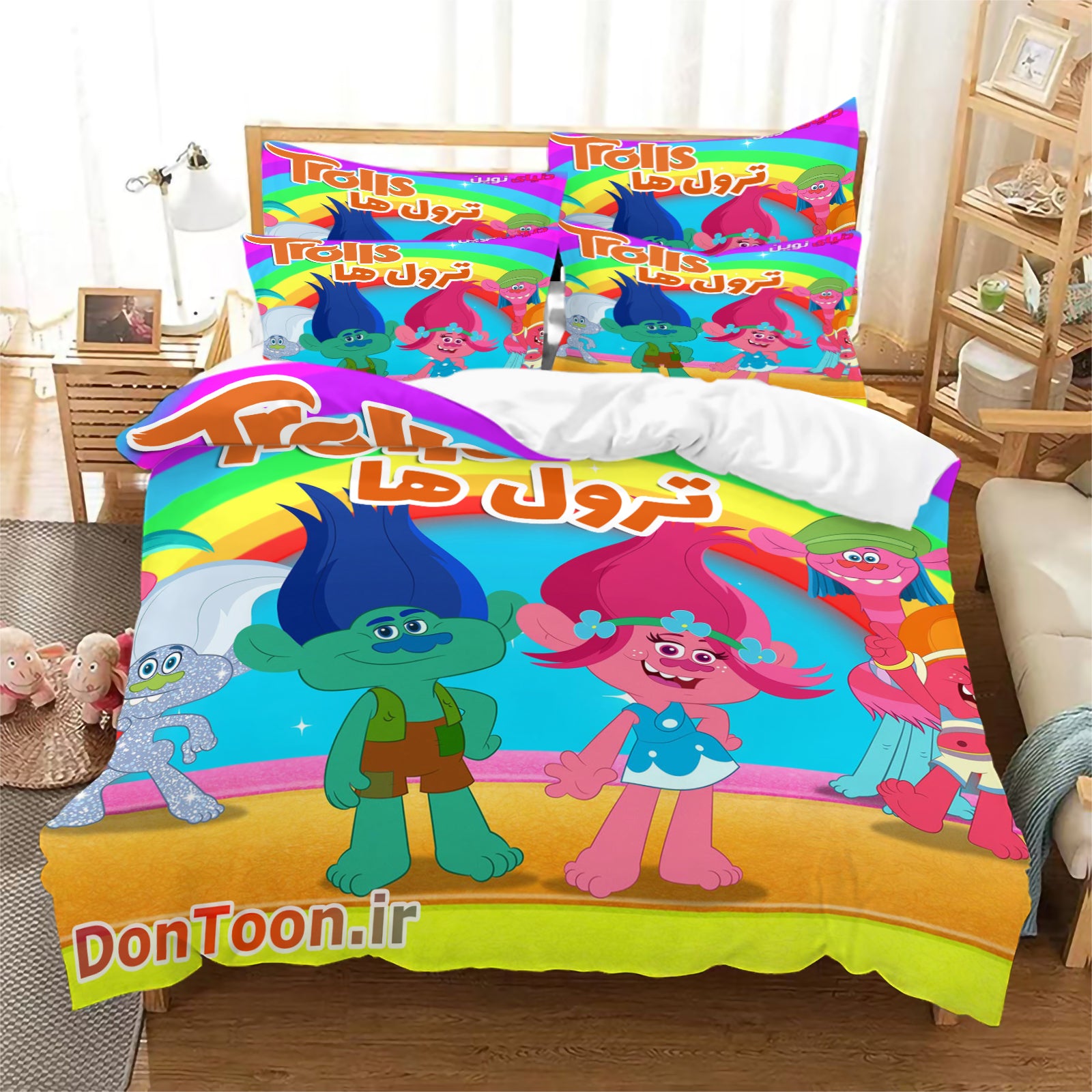 2025 New Trolls The Beat Goes On Duvet Cover Quilt Case Pillowcase Bedding Set Without Filler