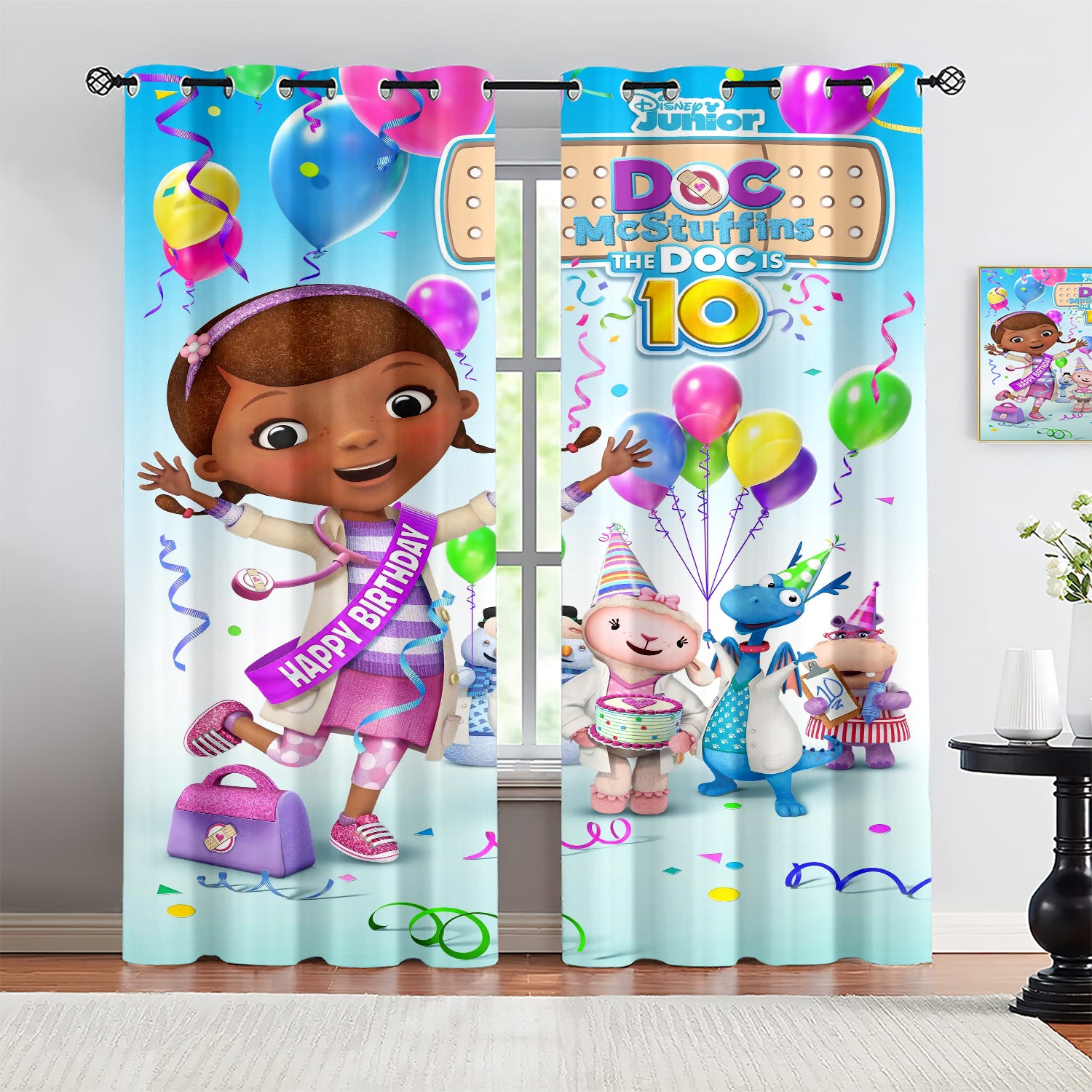 Doc McStuffins Blackout Curtains Drapes for Window Treatment Set