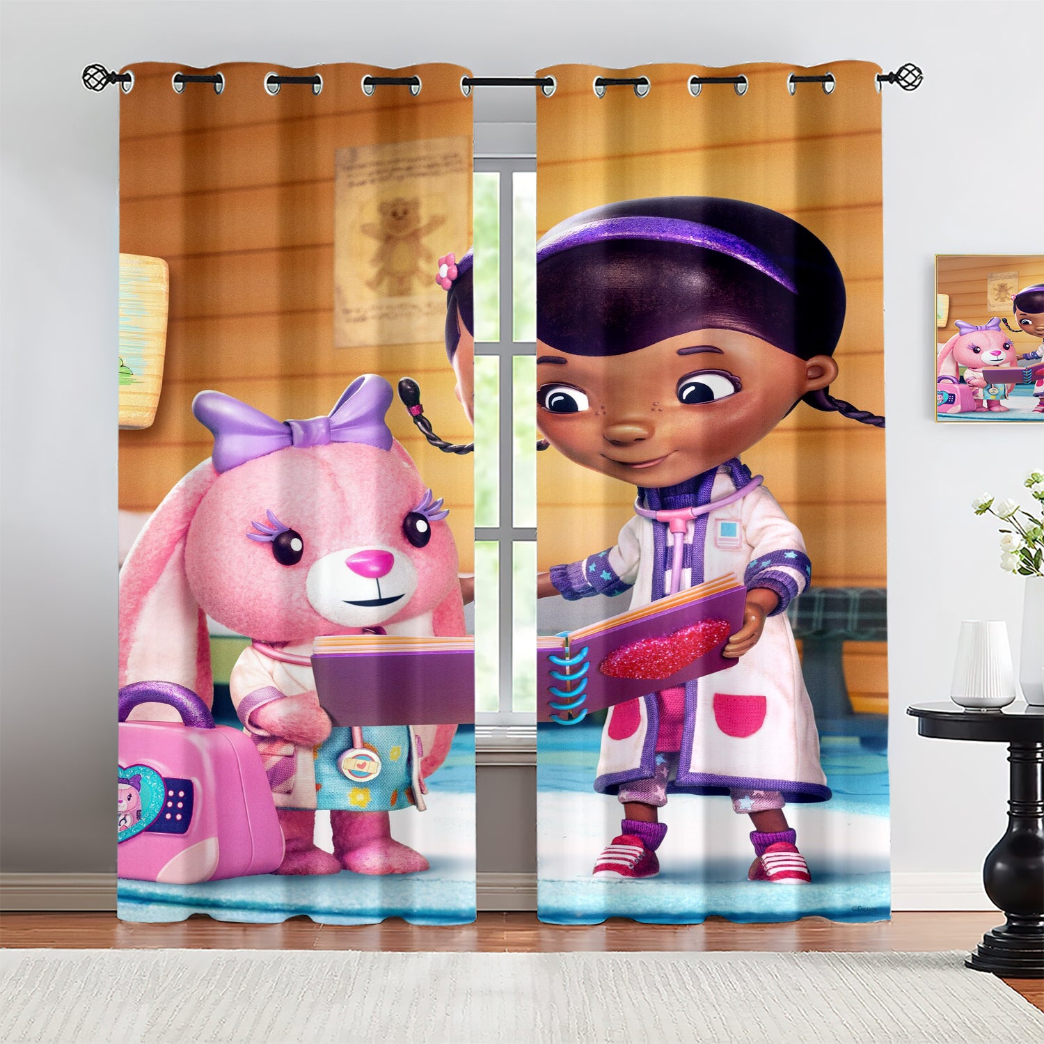 Doc McStuffins Blackout Curtains Drapes for Window Treatment Set