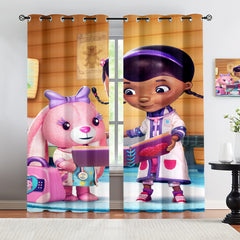 Doc McStuffins Blackout Curtains Drapes for Window Treatment Set