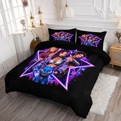 Kpop Demon Hunters  Comforter Pillowcase Sets Blanket All Season Reversible Quilted Duvet