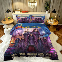 Descendants Wicked Wonderland Comforter Pillowcase Sets Blanket All Season Reversible Quilted Duvet