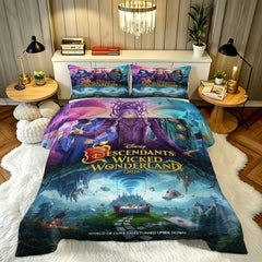 Descendants Wicked Wonderland Comforter Pillowcase Sets Blanket All Season Reversible Quilted Duvet