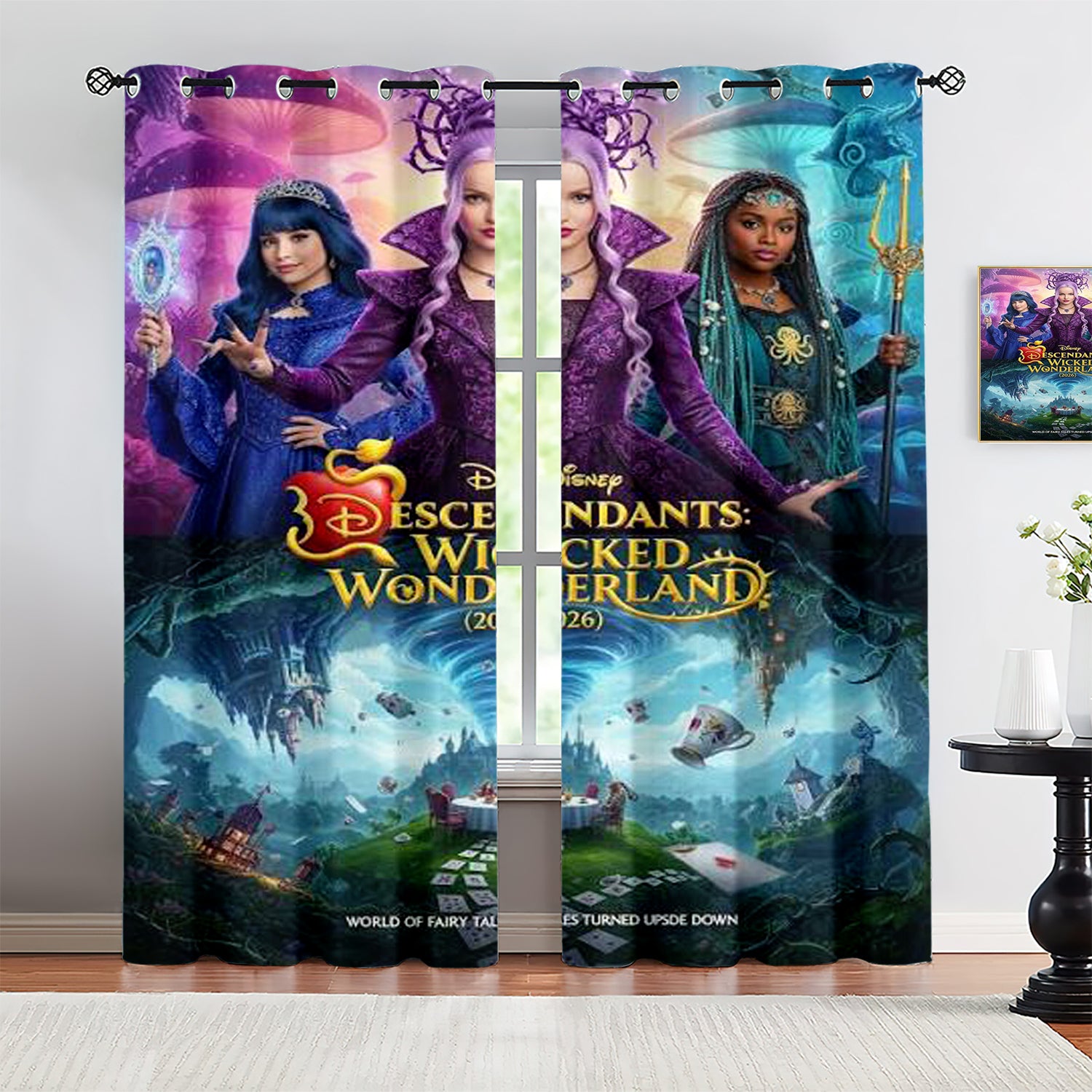 Descendants Wicked Wonderland Blackout Curtains Drapes For Window Treatment Set