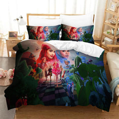 Descendants Wicked Wonderland Duvet Cover Quilt Case Pillowcase Bedding Set Without Filler