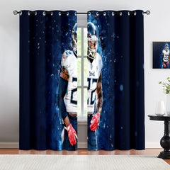Derrick Henry Blackout Curtains Drapes for Window Treatment Set
