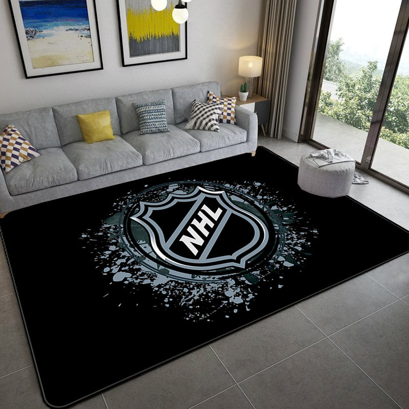 Hockey League Logo Carpet Living Room Bedroom Mats Kitchen Bathroom Rugs