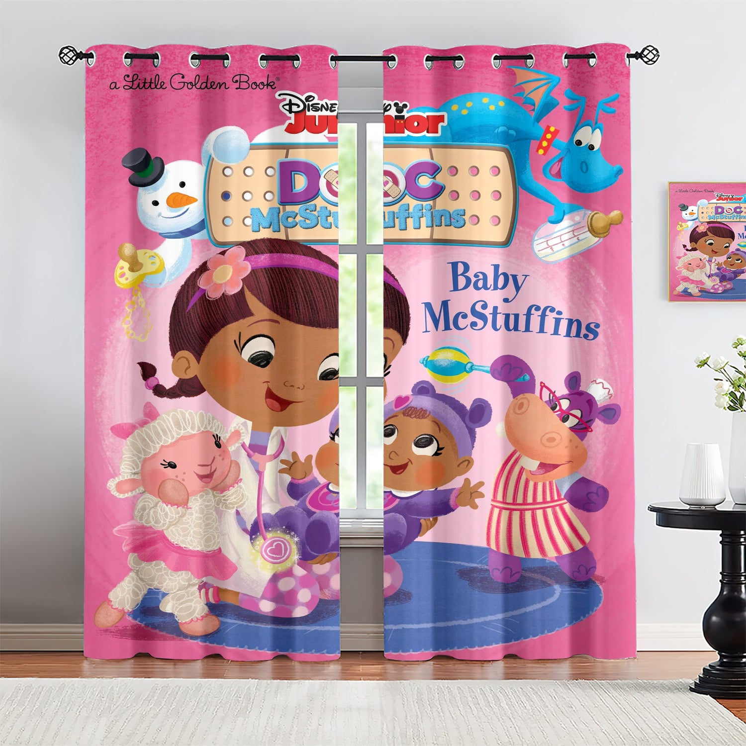 Doc McStuffins Blackout Curtains Drapes for Window Treatment Set