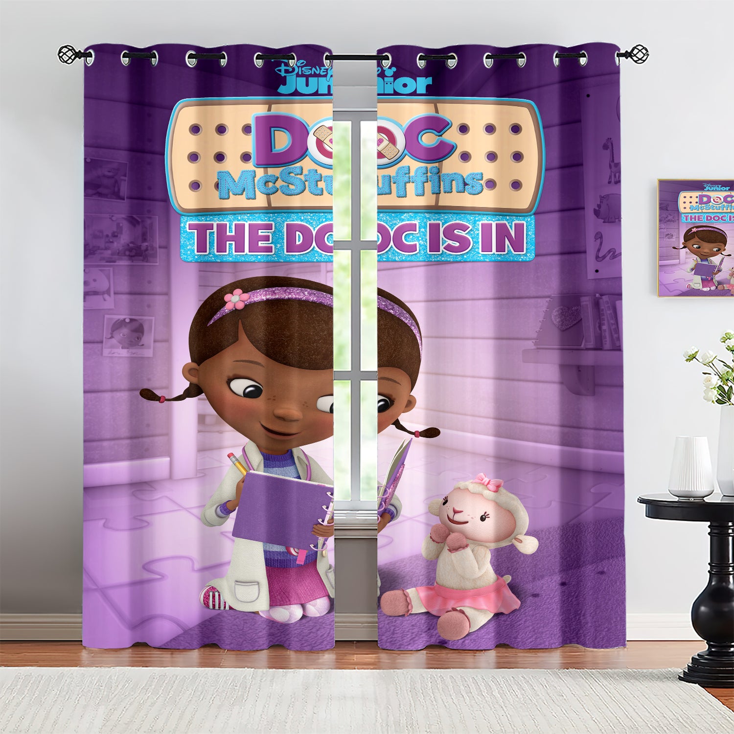 Doc McStuffins Blackout Curtains Drapes for Window Treatment Set