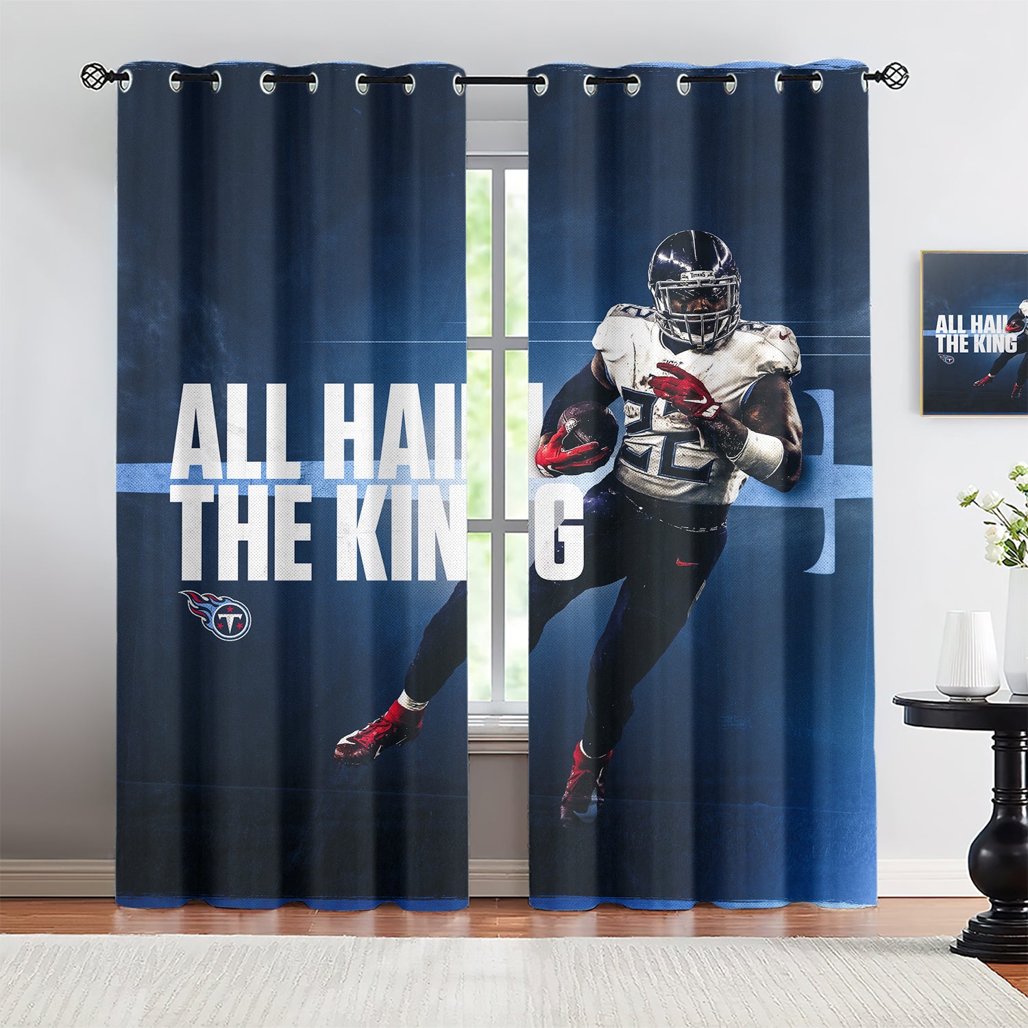 Derrick Henry Blackout Curtains Drapes for Window Treatment Set