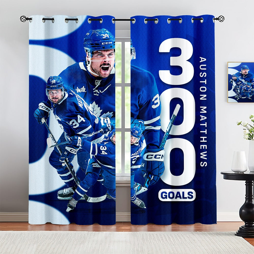 Auston Matthews Blackout Curtains Drapes for Window Treatment Set