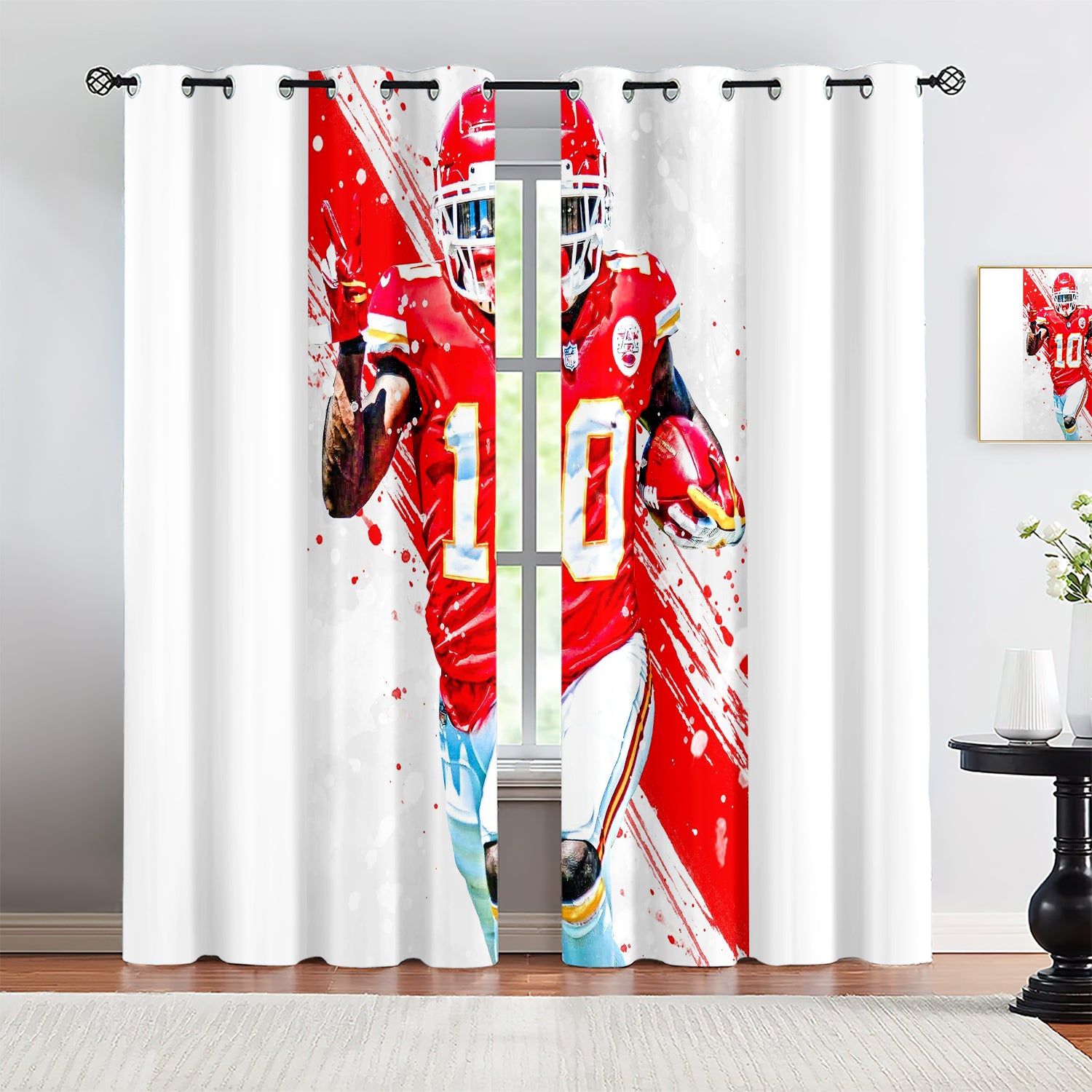 Tyreek Hill Blackout Curtains Drapes for Window Treatment Set