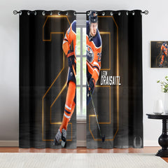 Leon Draisaitl Blackout Curtains Drapes for Window Treatment Set