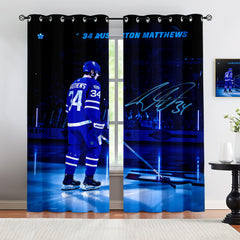 Auston Matthews Blackout Curtains Drapes for Window Treatment Set