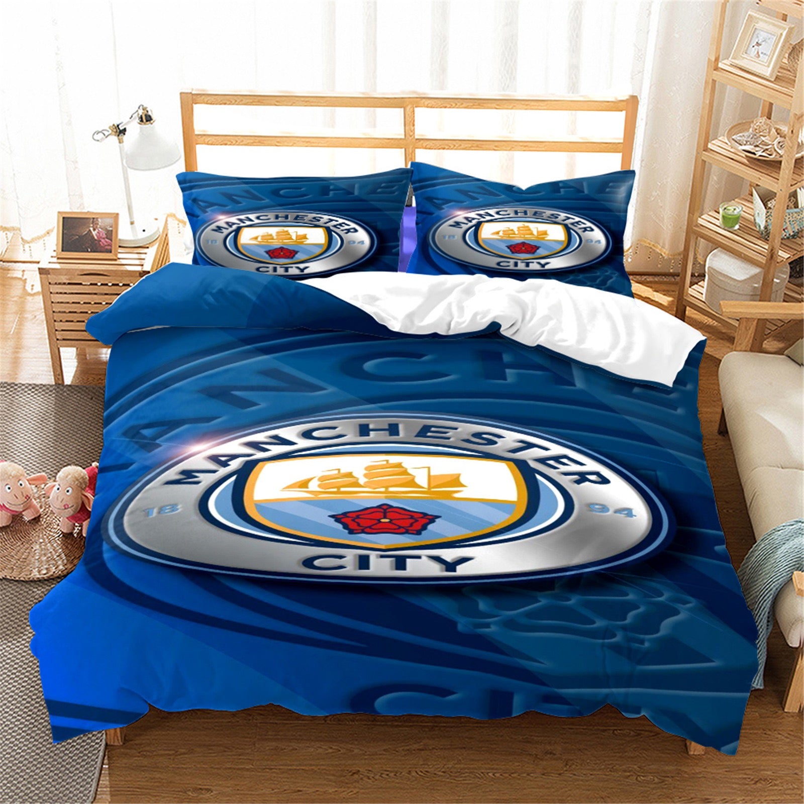 2025 NEW Manchester City Football Club Bedding Set Quilt Duvet Covers Bedding Sets Without Filler