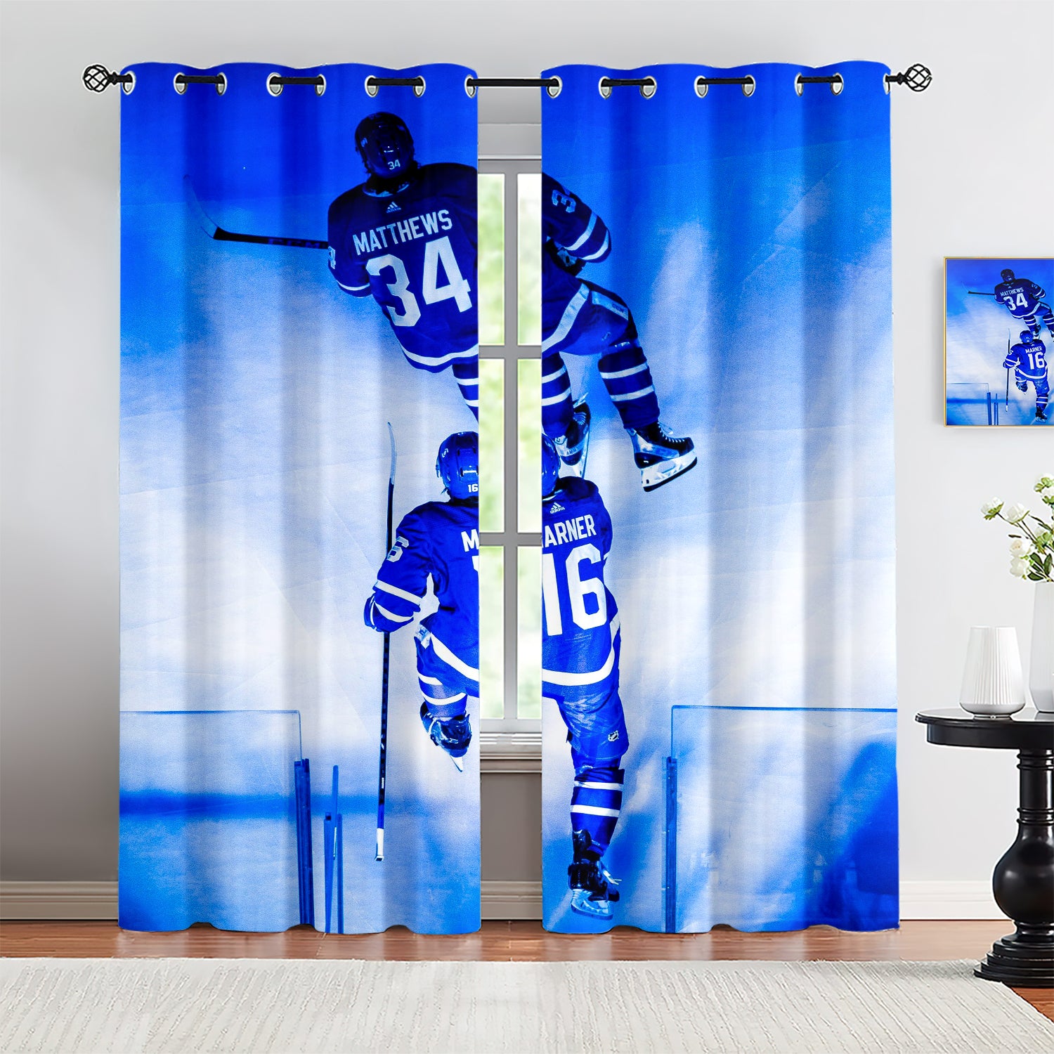 Auston Matthews Blackout Curtains Drapes for Window Treatment Set