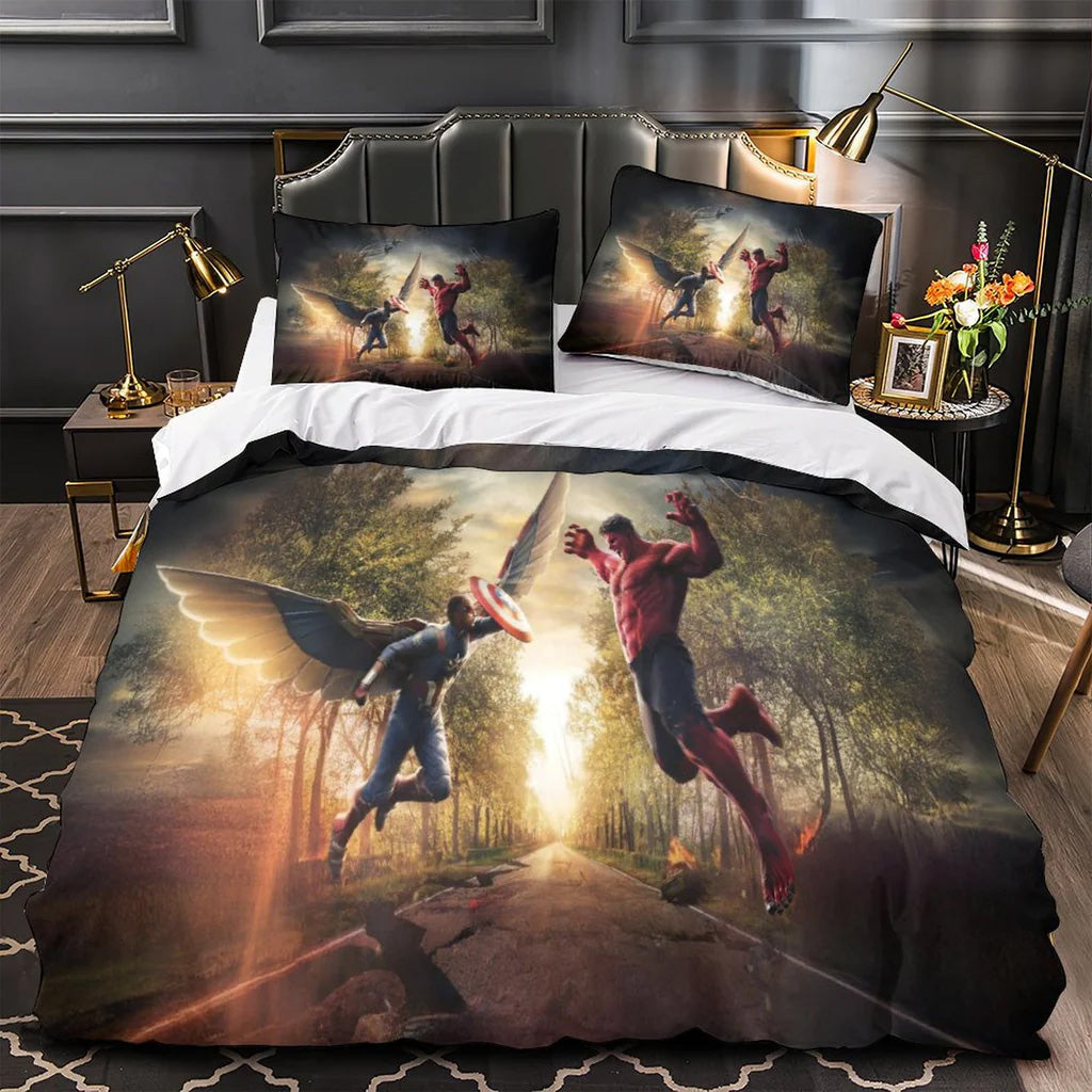 2025 NEW Captain America Brave New World Bedding Set Quilt Duvet Covers Bedding Sets