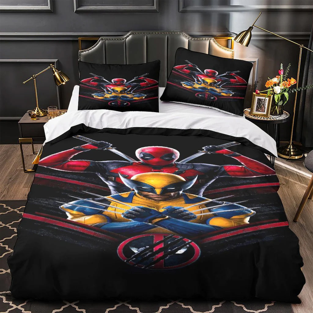 2025 NEW Deadpool And Wolverine Bedding Set Quilt Duvet Covers Bedding Sets