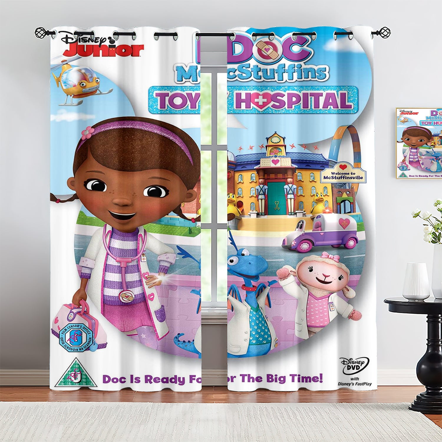 Doc McStuffins Blackout Curtains Drapes for Window Treatment Set